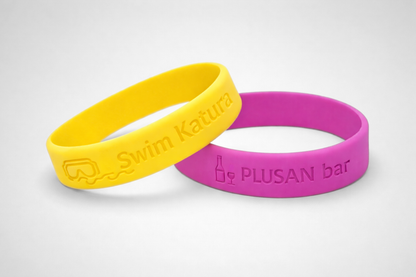 Bracelets silicone débossés de JM Band®. Achetez des bracelets de silicone en 202 mm (standard) ici.