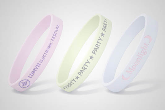 Bracelet en silicone phosphorescent avec impression JM Band®
