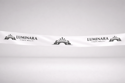 ECO bedrucktes Einweihungsband aus Satin