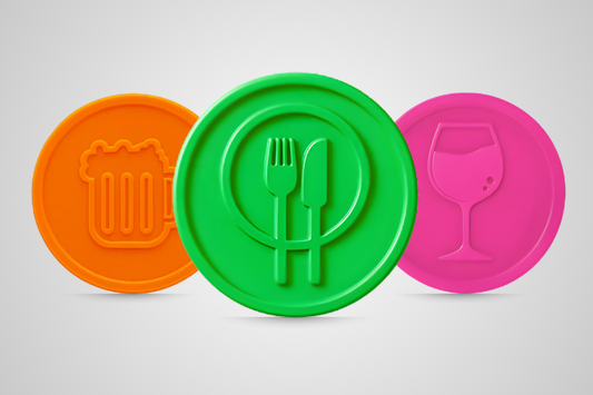 Gettoni di plastica in stock