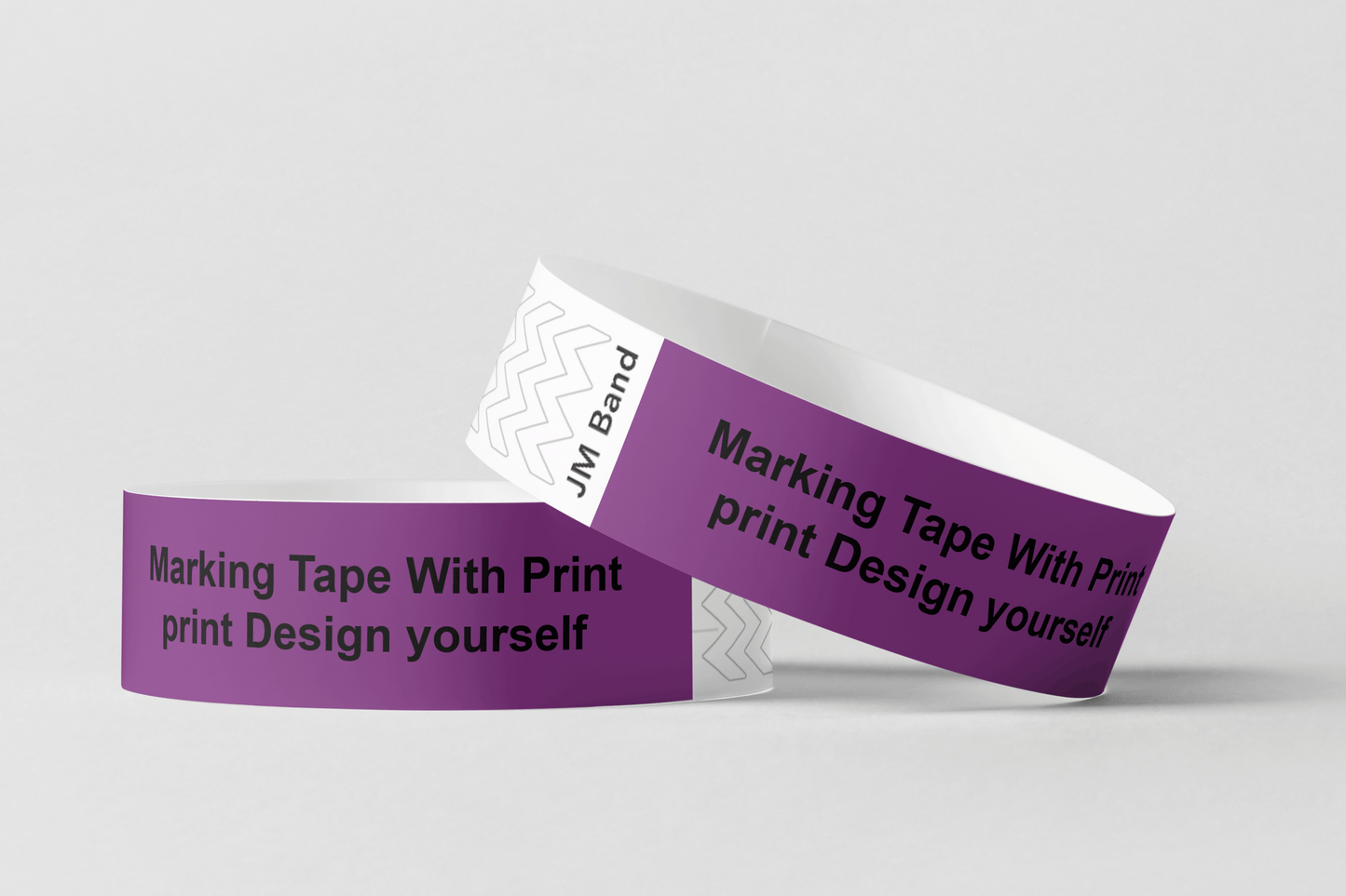 Tapis de marquage avec bracelets en papier imprimé JM Band CH 10 Purple