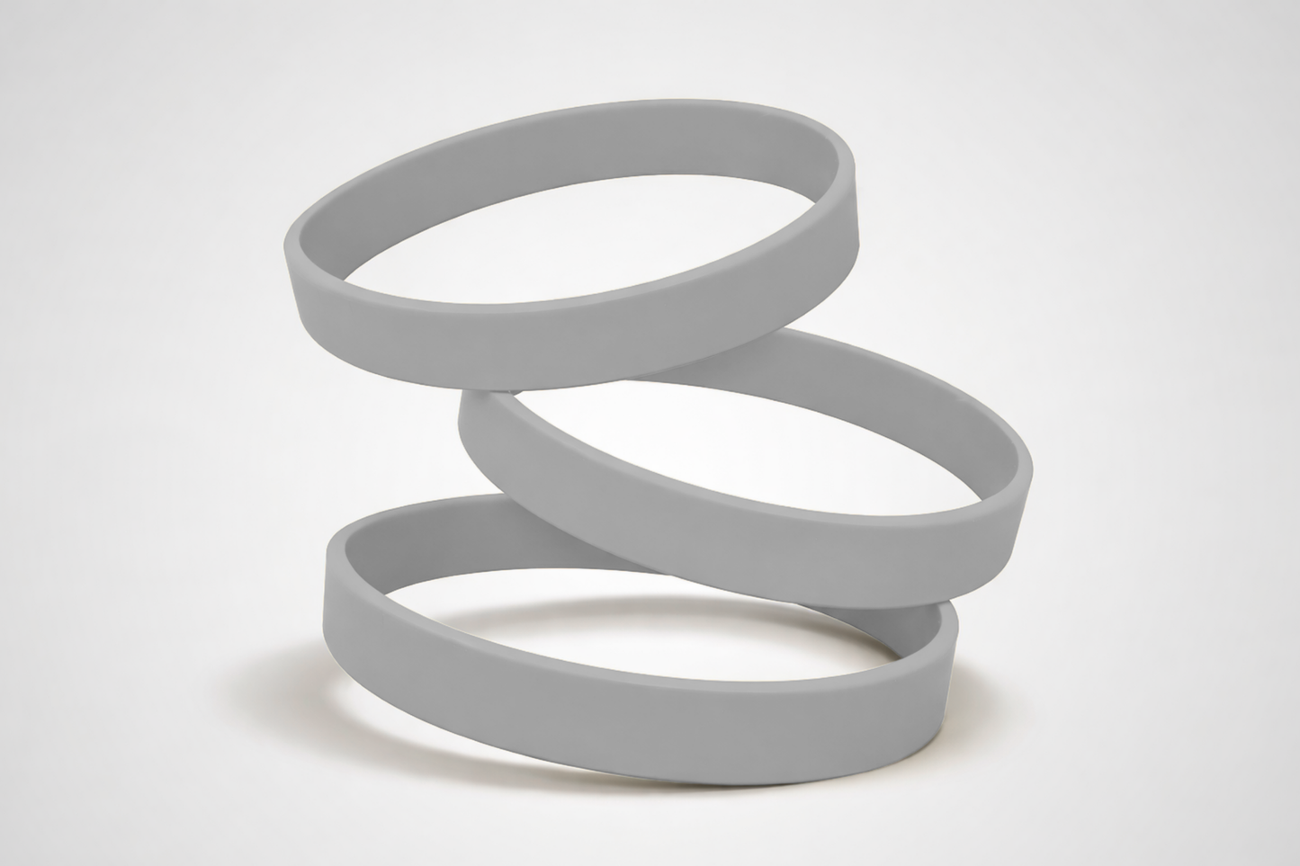 Bracelets silicone sans impression de JM Band®. Achetez des bracelets de silicone en Gris ici.