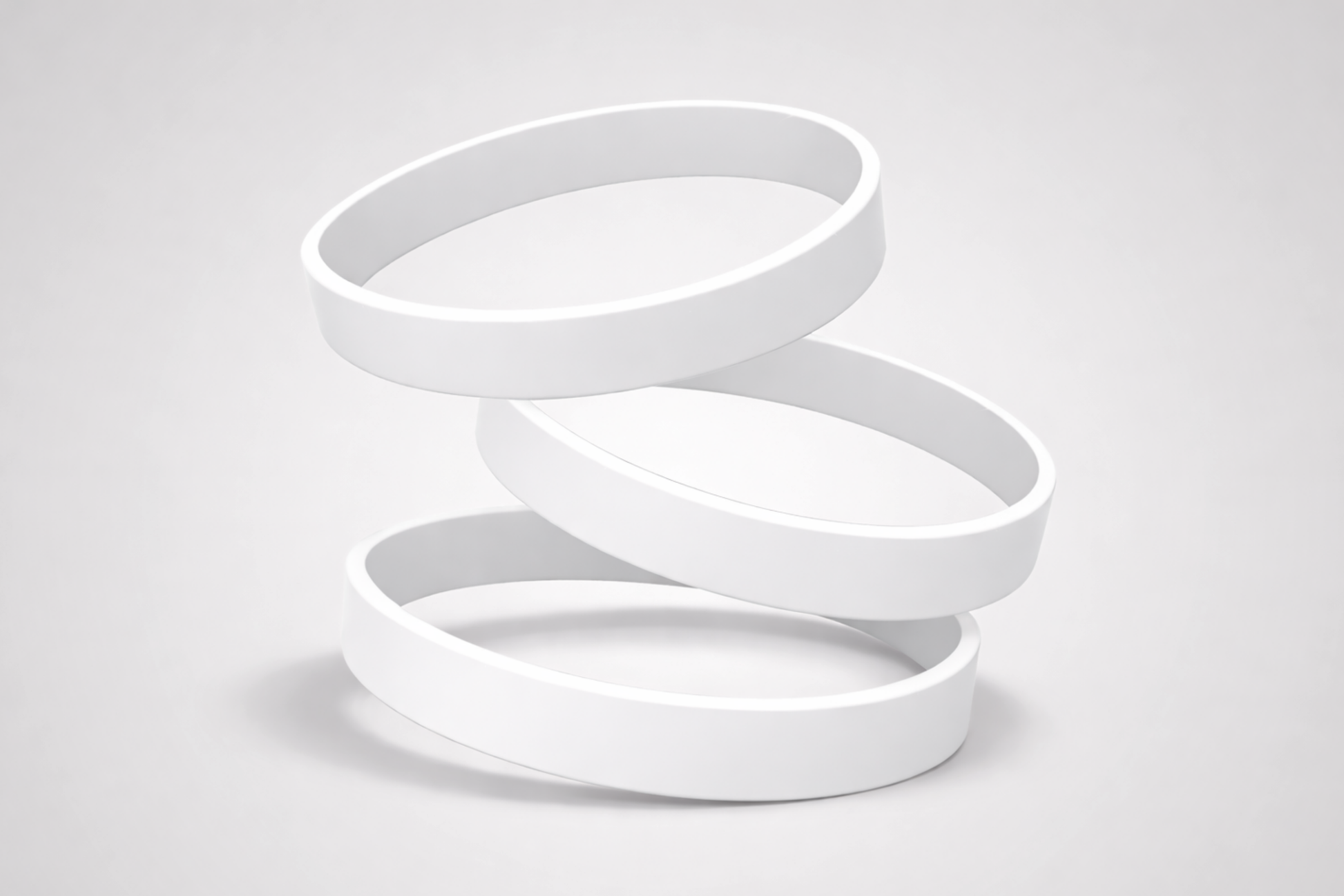 Bracelets silicone sans impression de JM Band®. Achetez des bracelets de silicone en Blanc ici.