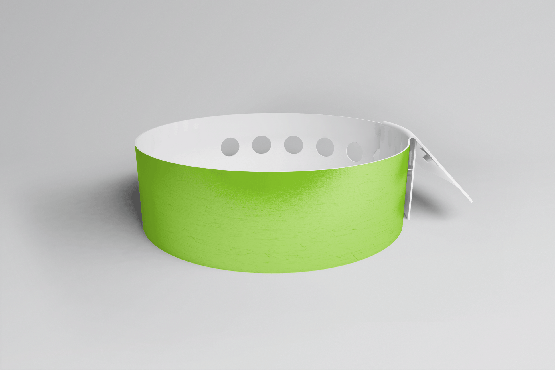 Forme en L nature - bracelet en vinyle en vinyle JM Band CH 1 Green