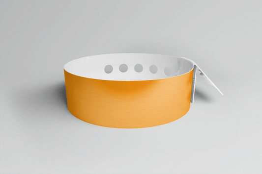 Forme en L nature - bracelet en vinyle en vinyle JM Band ch 1 orange