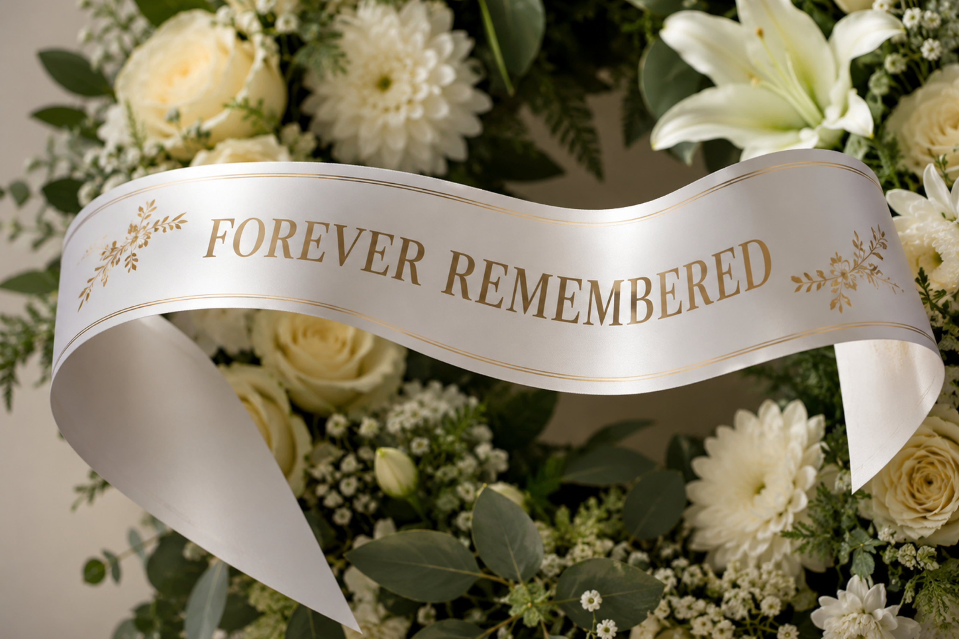 Bouquet ruban