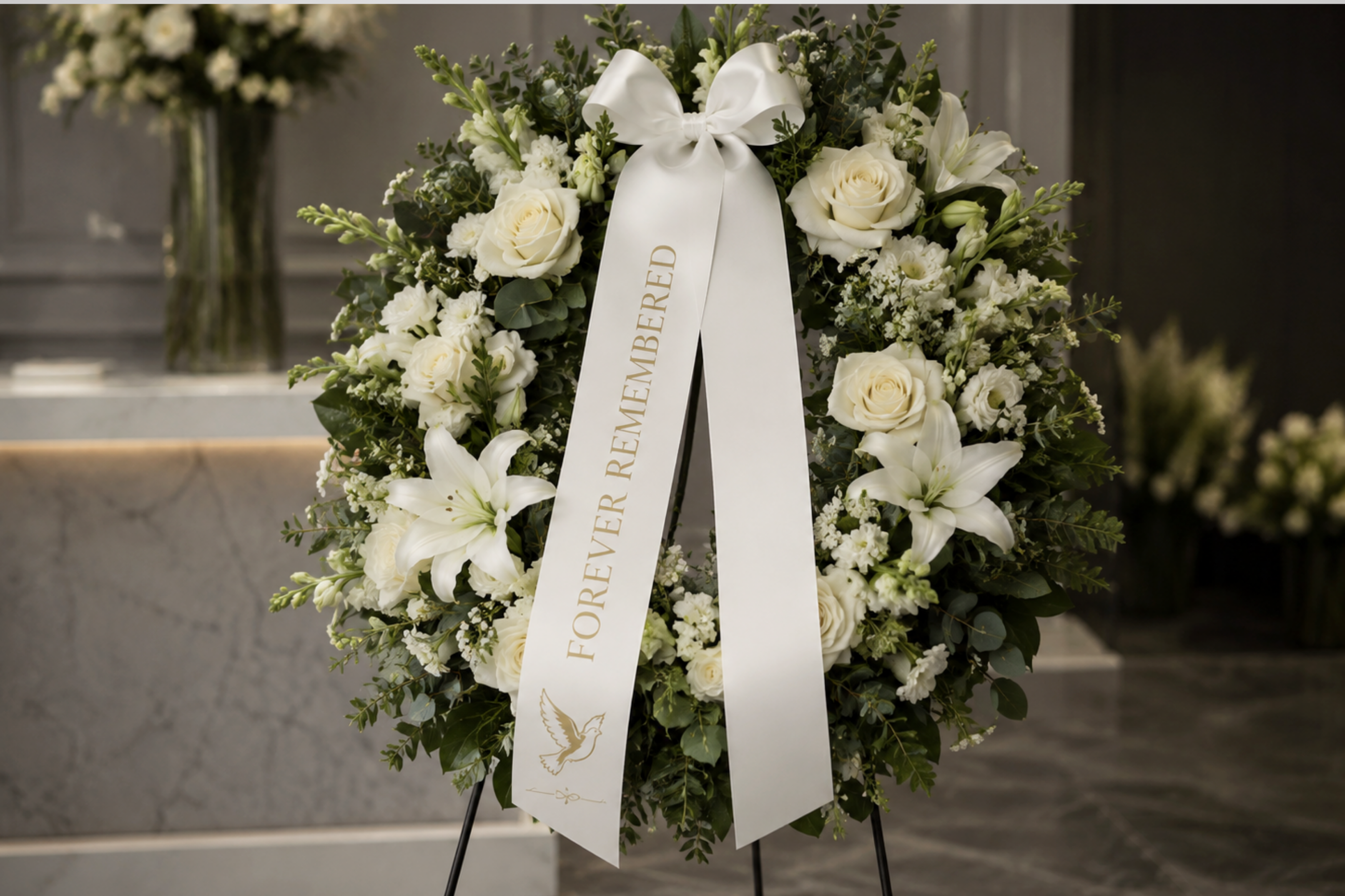 Bouquet ruban