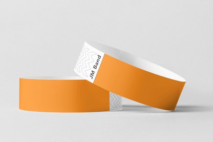 Bracelets en papier - bracelets en papier ordinaire JM Band ch 10 orange