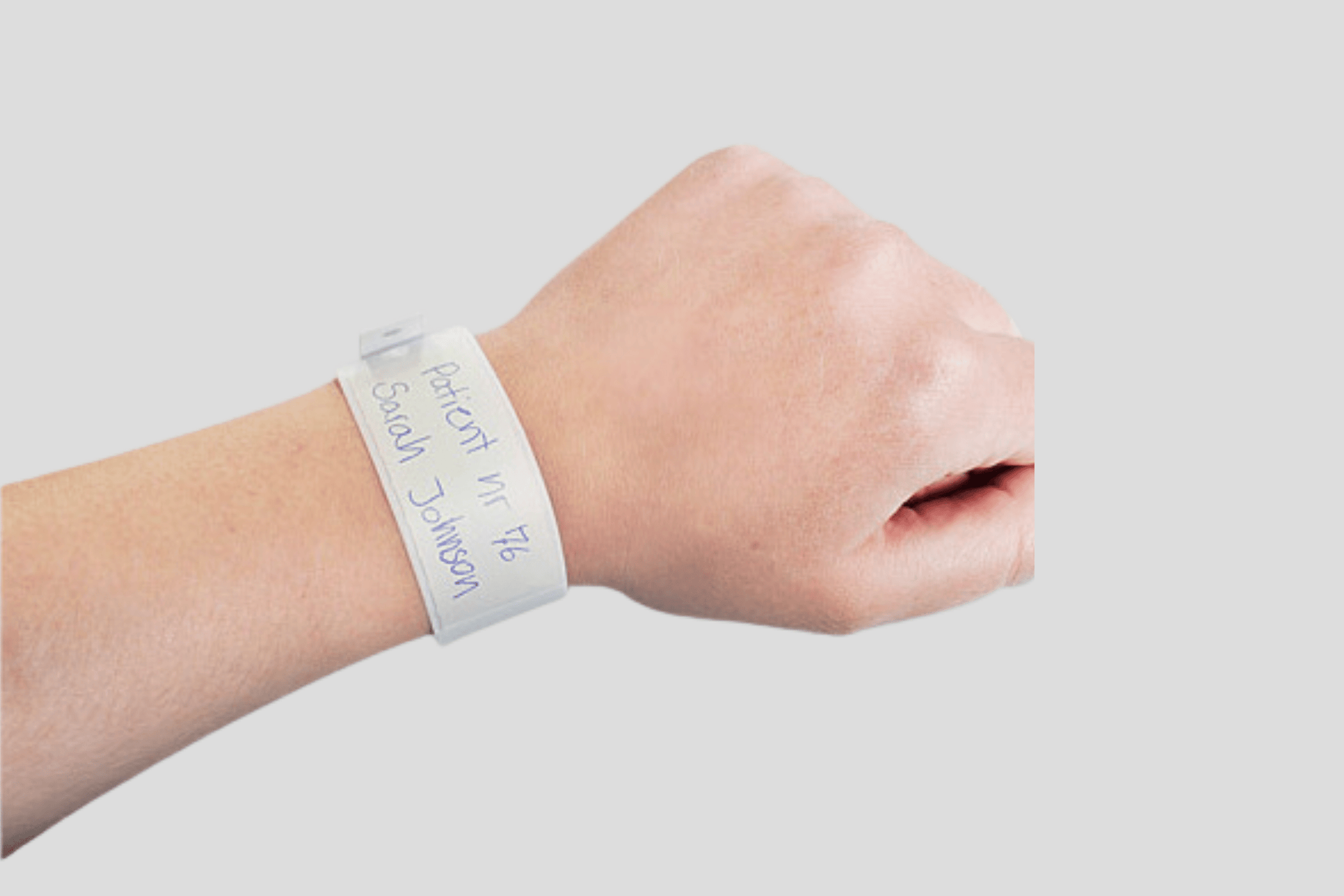 Bracelets patients avec bracelets en vinyle de poche en plastique JM Band ch