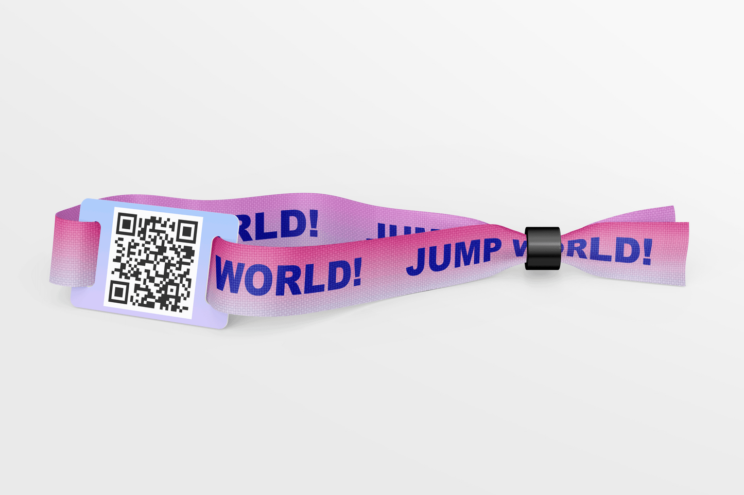 Bracelets en tissu avec code QR - bracelets en tissu imprimé en couleur jm bande ch