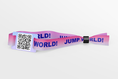 Bracelets en tissu avec code QR - bracelets en tissu imprimé en couleur JM Band®