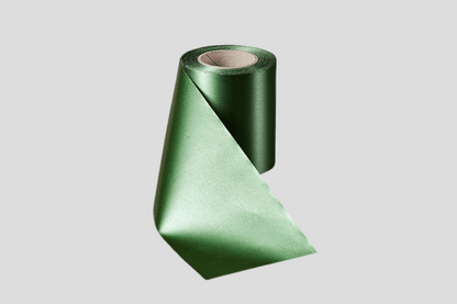 Ruban Eco Satin Roule 100 mm Ribbon JM Band® vert foncé