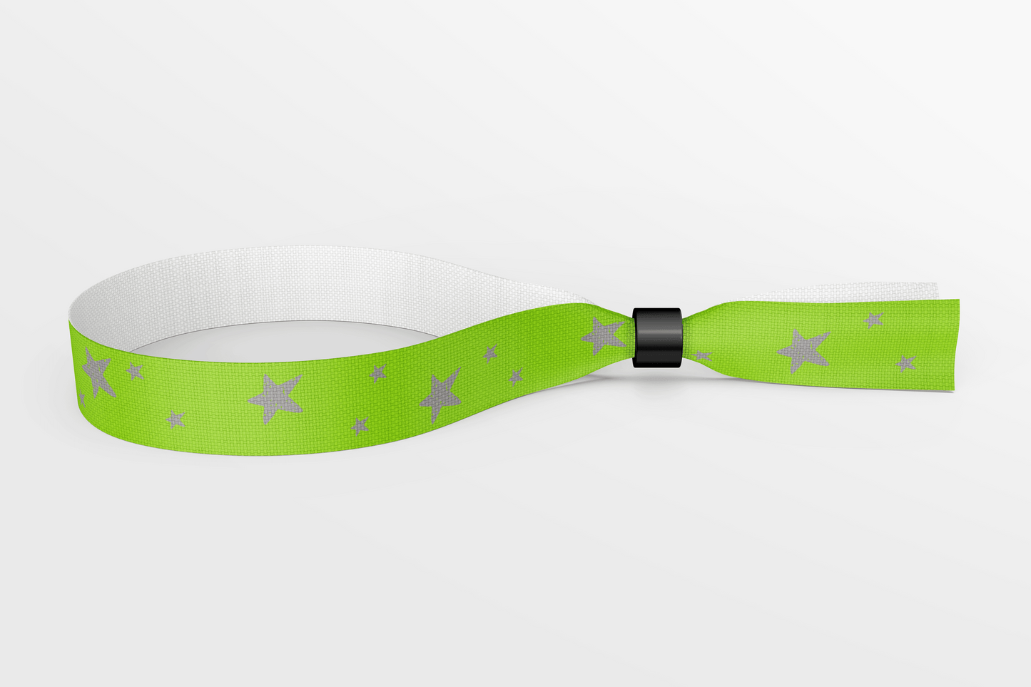 Bracelets textiles avec étoiles et couleurs tissu bracelet jm groupe ch 50 vert avec étoiles gris