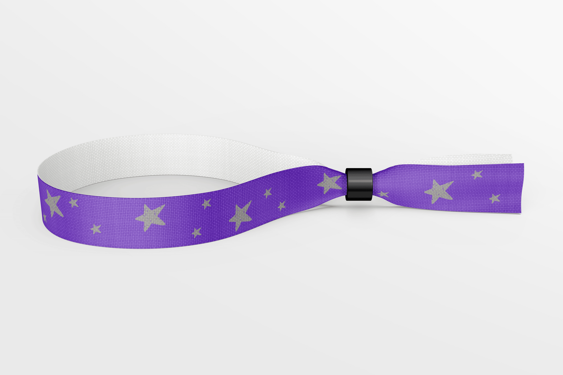 Bracelets textiles avec étoiles et couleurs tissu bracelet jm groupe ch 50 violet with gris étoiles