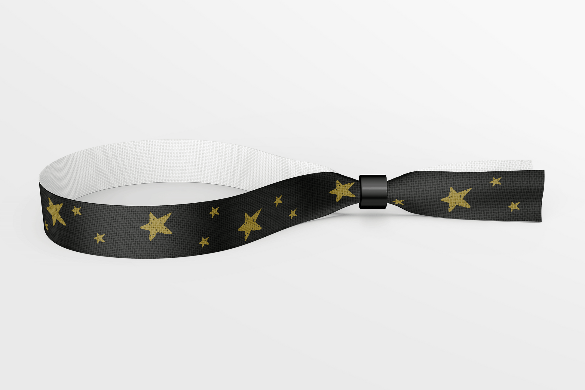 Bracelets textiles avec étoiles et couleurs tissu bracelet jm groupe ch 50 noir avec étoiles dorées