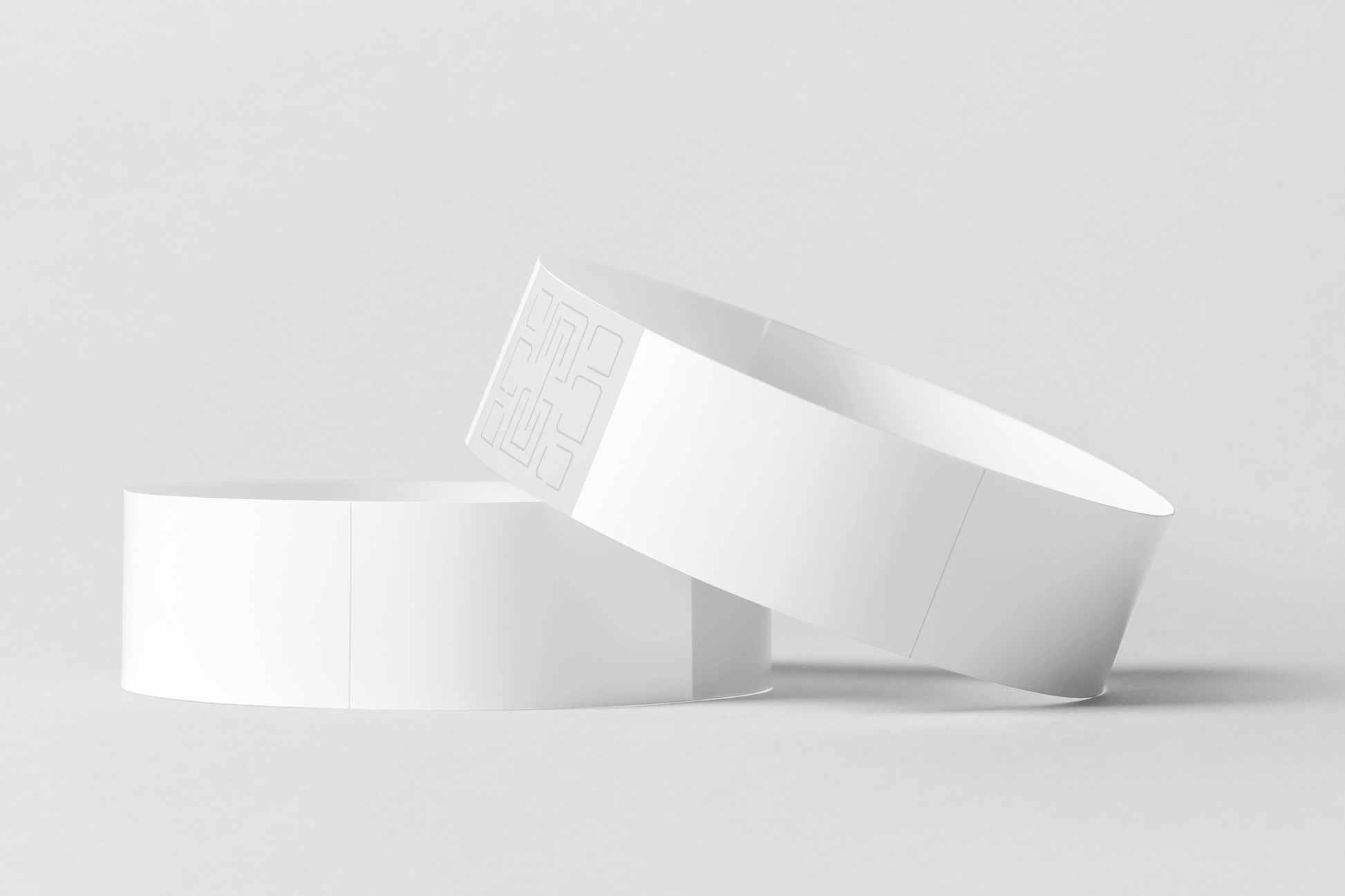 Bracelets thermiques en bracelets en vinyle rouleau jm bande ch 1 blanc