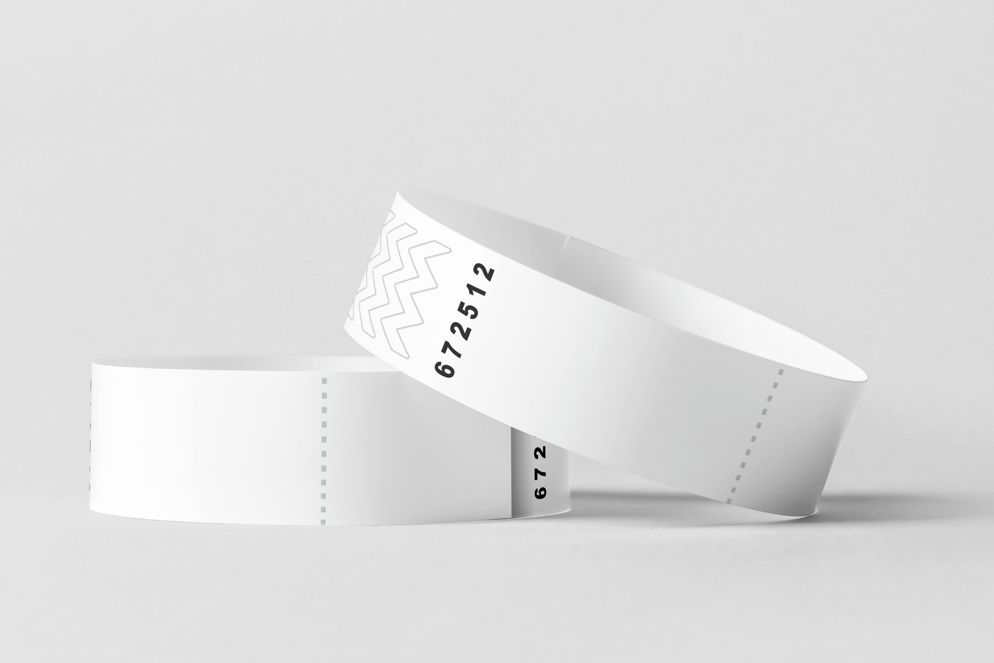 Bracelets en papier avec bracelets en papier à coupon JM Band CH 10 White