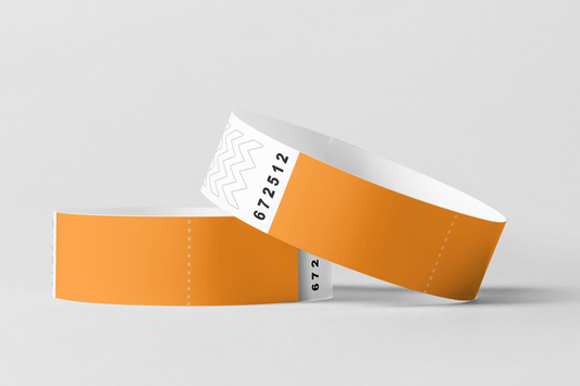 Bracelets en papier avec bracelets en papier à coupon JM Band CH 10 Orange