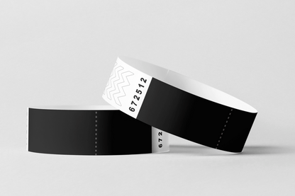 Bracelets en papier avec bracelets en papier à coupon JM Band® 10 Black