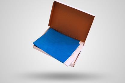 Boîte de bracelets en papier de 1000 - stock ordinaire de JM Band®. Achetez des bracelets de papier en Bleu foncé ici.