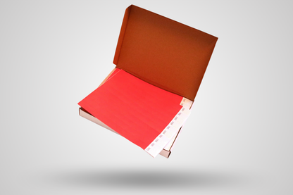 Boîte de bracelets en papier de 1000 - stock ordinaire de JM Band®. Achetez des bracelets de papier en Rouge ici.