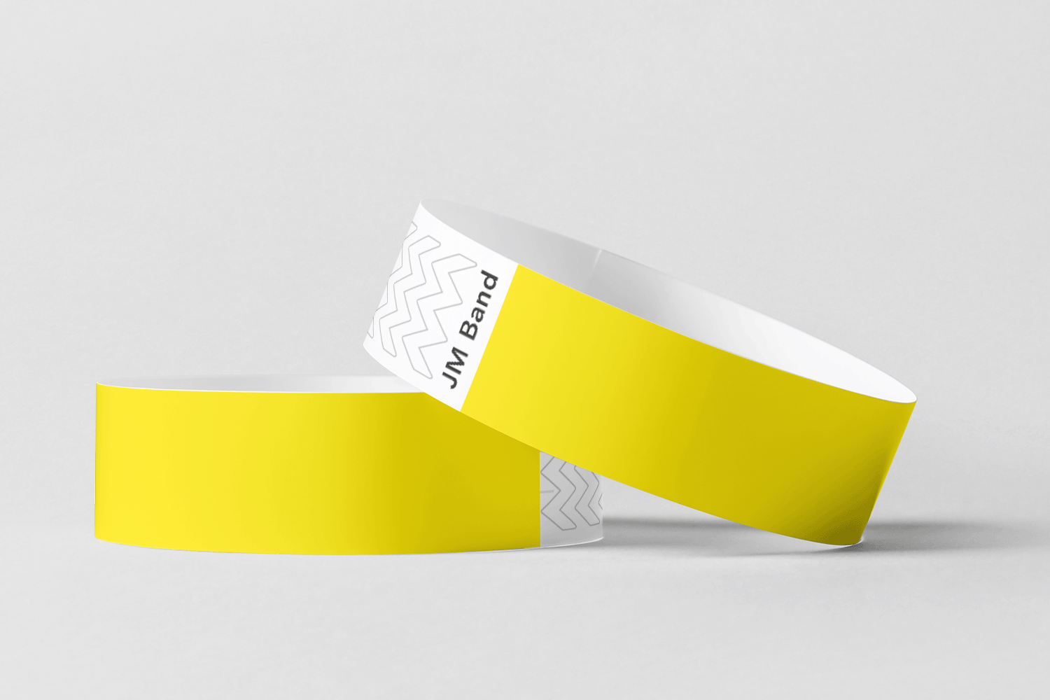Bracelets en papier - bracelets en papier ordinaire jm bande ch 10 jaune